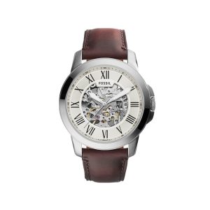 Fossil-ME3099-Grant-Automatic-Dark-Brown-Leather-Watch