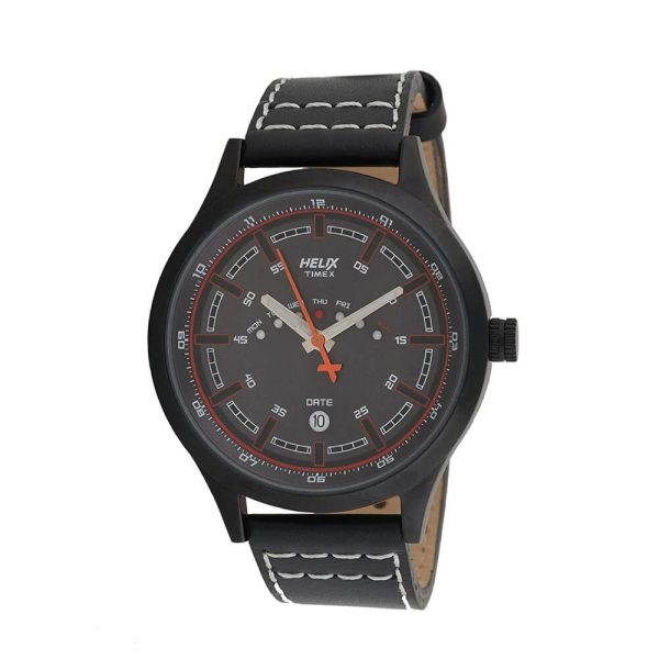 Helix-Timex TW003HG14 Analog Men's Leather Watch