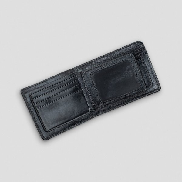Mesh Embossed Leather Wallet
