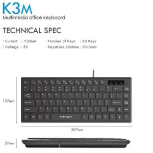 Fentech-K3M-Multimedia-Office-Keyboard-1