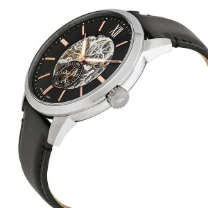 Fossil-Mens-Townsman-Automatic-Genuine-Black-Leather-Strap-Watch-ME3153-5