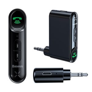 Baseus-Qiyin-WXQY-01-Bluetooth-audio-receiver-AUX-mini-jack-for-car-Black