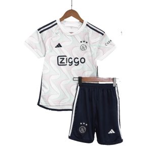 Ajax-Away-Kids-Jersey-With-Shorts-2023-24