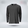 Mens-Premium-Blank-Full-Sleeve-T-Shirt-Anthra-Melange