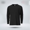 Mens-Premium-Blank-Full-Sleeve-T-Shirt-Black