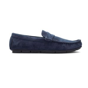 Blue-Suede-Leather-Loafer