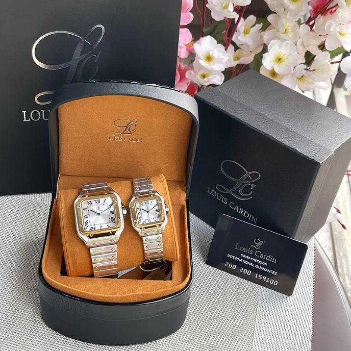 Louis Cardin Couple Watch 1853G 8853L Price in BD Diamu